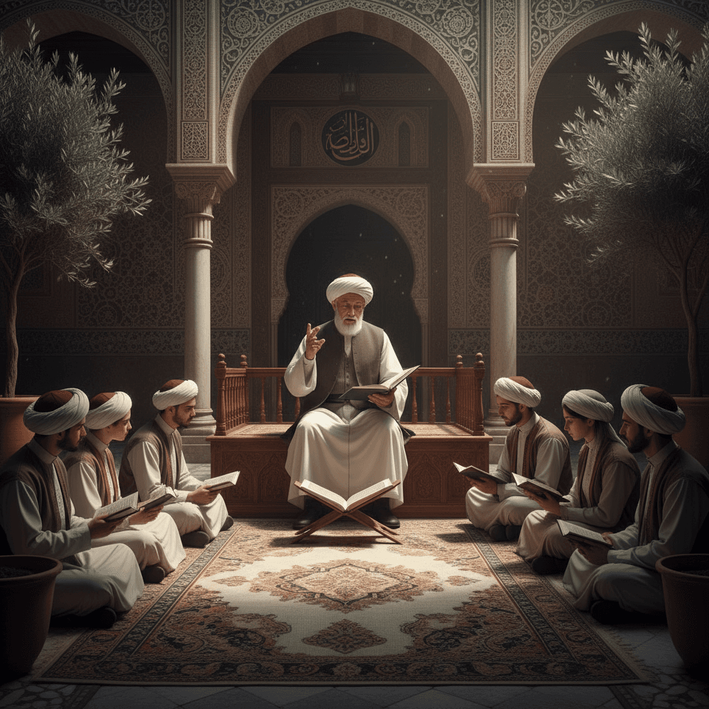 Islamic students learning together